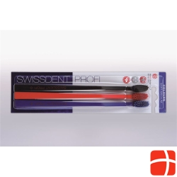 Swissdent Colors Toothbrush Trio black red blue soft-medium