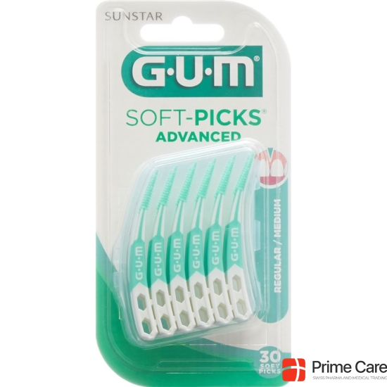 GUM SUNSTAR bristles Softpicks Advanced Regular 30 pcs