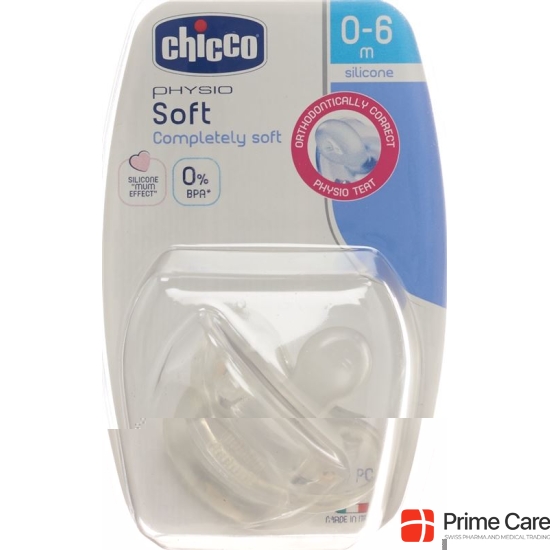 Chicco Physiological Soother GOMMOTTO silicone mini 0-6m DE / FR