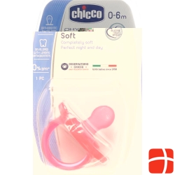 Chicco Physiological Soother GOMMOTTO PINK Silicone mini 0-6m DE / FR