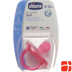 Chicco Physiological pacifier GOMMOTTO PINK silicone medium 6-16m DE / FR