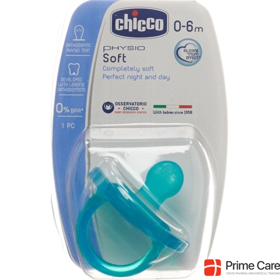 Chicco Physiological Soother GOMMOTTO BLUE silicone mini 0-6m DE / FR