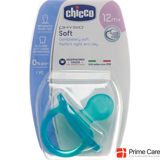 Chicco Physiological pacifier GOMMOTTO BLUE silicone maxi 16-36m DE / FR