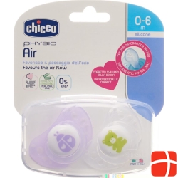 Chicco Physiological Silicone Soother mini PINK 0-6m CASE IT / DE / FR 2 pcs