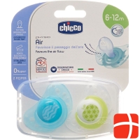 Chicco Physiological Soother silicone medium BLUE 6-16m CASE IT / DE / FR 2 pcs