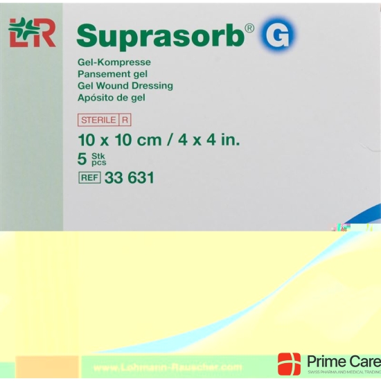 Suprasorb G gel compress 10x10cm 5 pcs