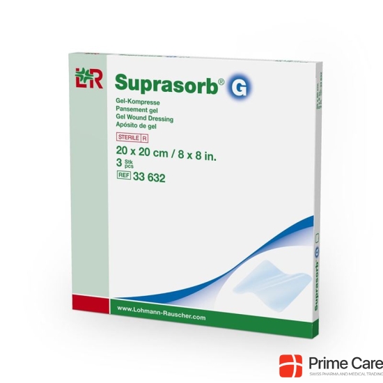 Suprasorb G gel compress 20x20cm 3 pcs