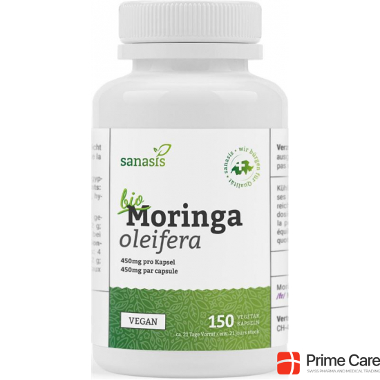 Sanasis Moringa Kaps Bio Ds 150 pcs