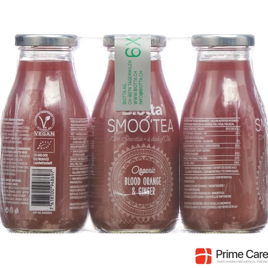 Biotta SmooTea blood orange ginger lt 6 x 00:25