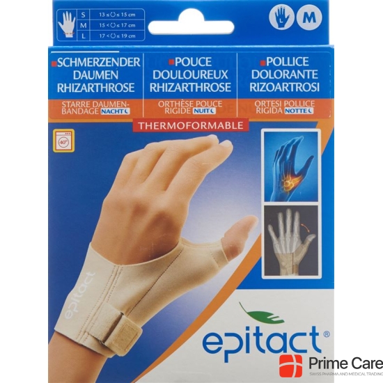 Epitact rigid thumb bandage NIGHT M 15-17cm left