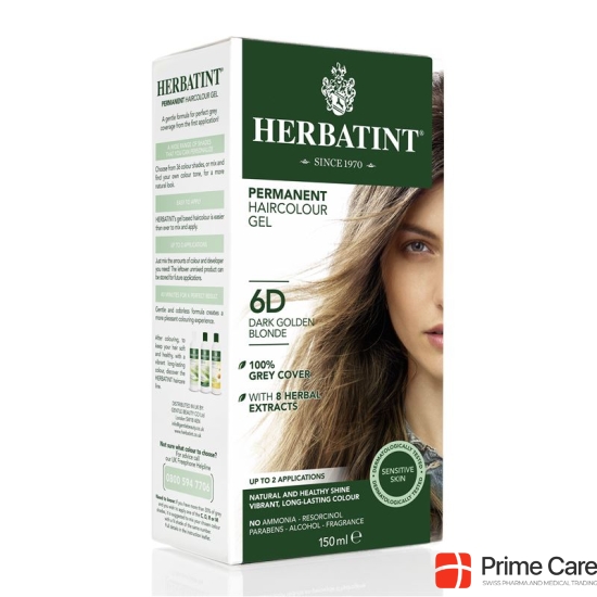 HERBATINT HAIRCOLOUR 6D Dark Golden Blonde 150 ml