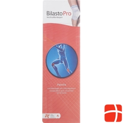 Bilasto Pro patella knee bandage L gray with silicone pad 1 spiral spring laterally