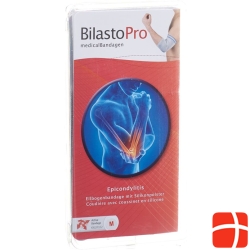 Bilasto Pro epicondylitis elbow brace L gray with silicone pads