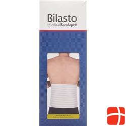 Bilasto abdominal bandage Men S White with Micro-Velcro