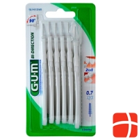 GUM SUNSTAR Bi-Direction ISO 1 0.7mm conic white 6 pcs