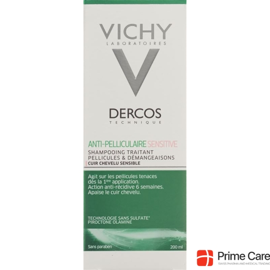 Vichy Dercos Shampooing Anti-pelliculaire cheveux sensitive FR 200 ml