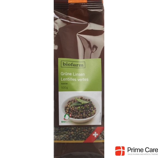 Biofarm green lentils CH bud Btl 500 g