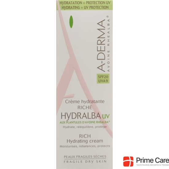 A-DERMA HYDRALBA rich cream UV 40 ml