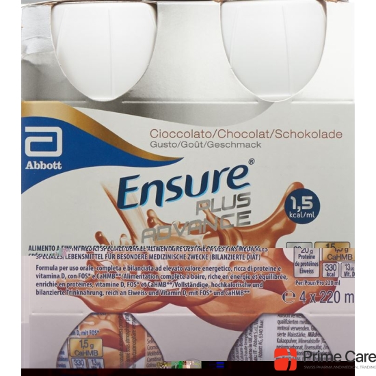 Ensure Plus Advance chocolate 4 x 220 ml