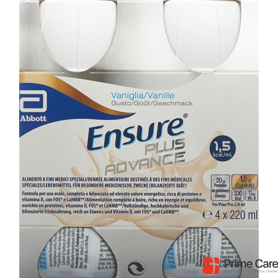 Ensure Plus Advance vanilla 4 x 220 ml