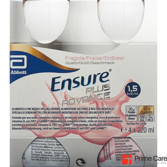 Ensure Plus Advance strawberry 4 x 220 ml