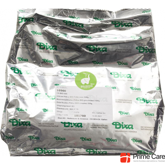 Dixa nettle leaves PhEur BIO cut 500 g