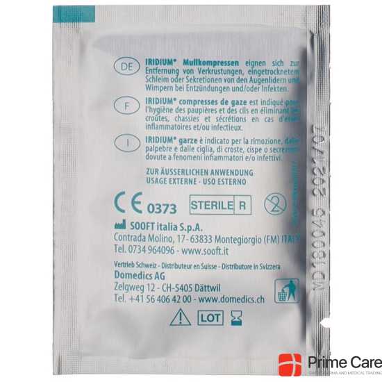 IRIDIUM Garze Einmalkompressen sterile 20 pcs