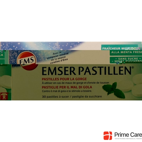 Emser sugar-free with menthol 30 pastilles