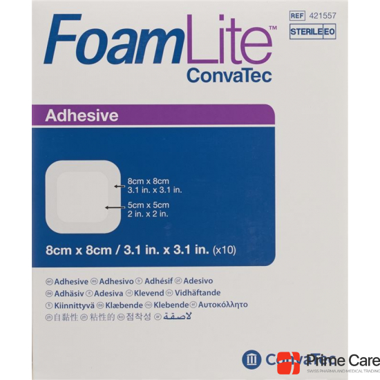 Foam Lite Convatec Silikon-Schaum 8x8cm 10 Stück buy online