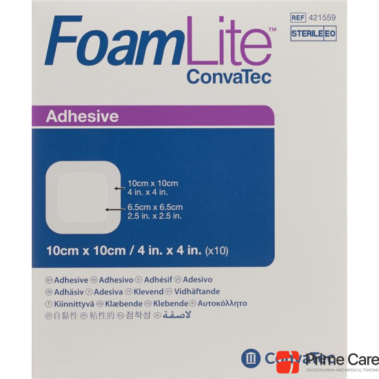 Foam Lite Convatec Silikon-Schaum 10x10cm 10 Stück buy online