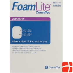 Foam Lite Convatec silicone foam dressing 5.5x12cm 10 pcs