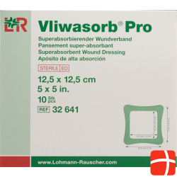 Vliwasorb Pro Wundverband 12.5x12.5cm 10 Stück