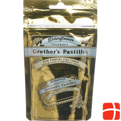 Grethers Elderflower Pastillen ohne Zucker Refill Beutel 100g