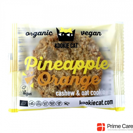 Kookie Cat Pineapple Orange Cookie 12x 50g buy online
