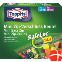 Toppits Mini Zip Verschlussbeutel 40 Stück