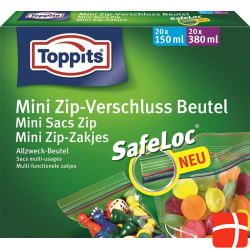 Toppits Mini Zip Verschlussbeutel 40 Stück