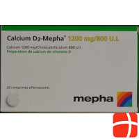 Calcium D3 Mepha Brausetabletten 1200/800 20 Stück