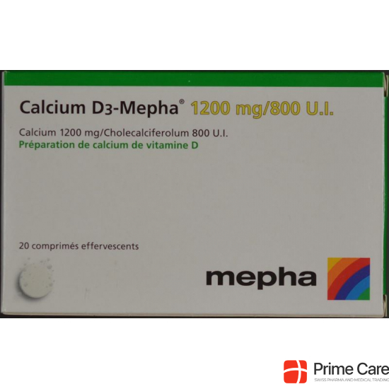 Calcium D3 Mepha Brausetabletten 1200/800 20 Stück buy online