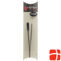 Herba Pinzette Schräg Inox Schwarz