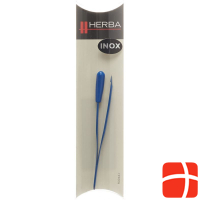 Herba tweezers inclined inox blue