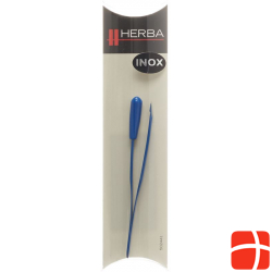 Herba tweezers inclined inox blue