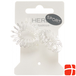 Herba Sport Haarbinder ? 3.8cm Transparent 2 Stück