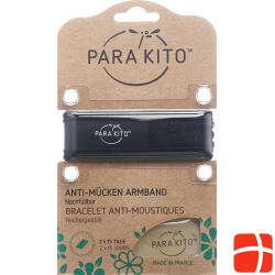 Para'Kito Wristband Mosquito Repellent Black