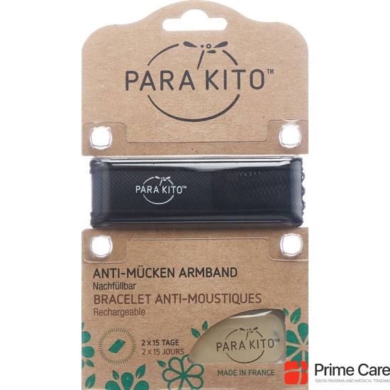 Para'Kito Wristband Mosquito Repellent Black buy online