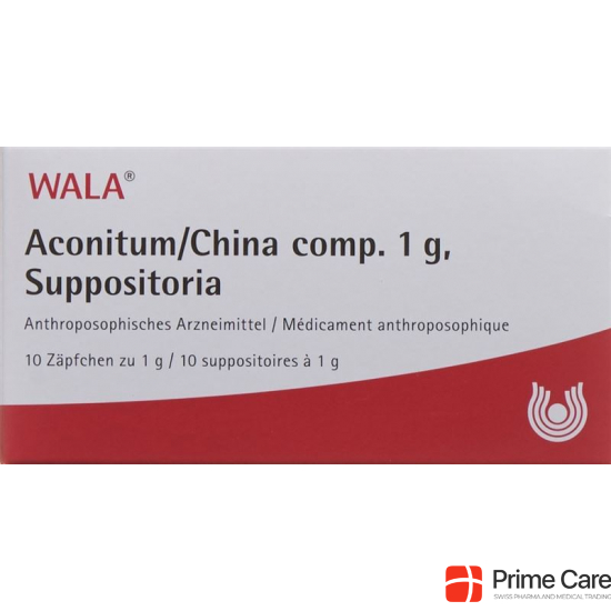 Wala Aconitum/china Comp Zäpfchen 1g 10 Stück buy online