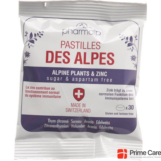 Pharmalp Pastilles Des Alpes Nachfüllbeutel 30 Stück buy online