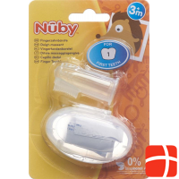 Nuby finger toothbrush with storage box