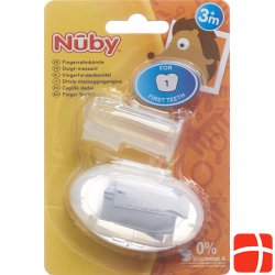 Nuby finger toothbrush with storage box