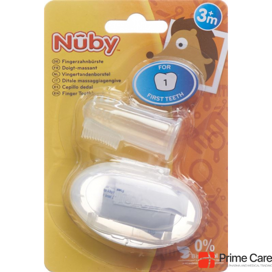 Nuby finger toothbrush with storage box buy online