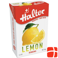 Halter Bonbons Classics Lemon ohne Zucker Box 40g